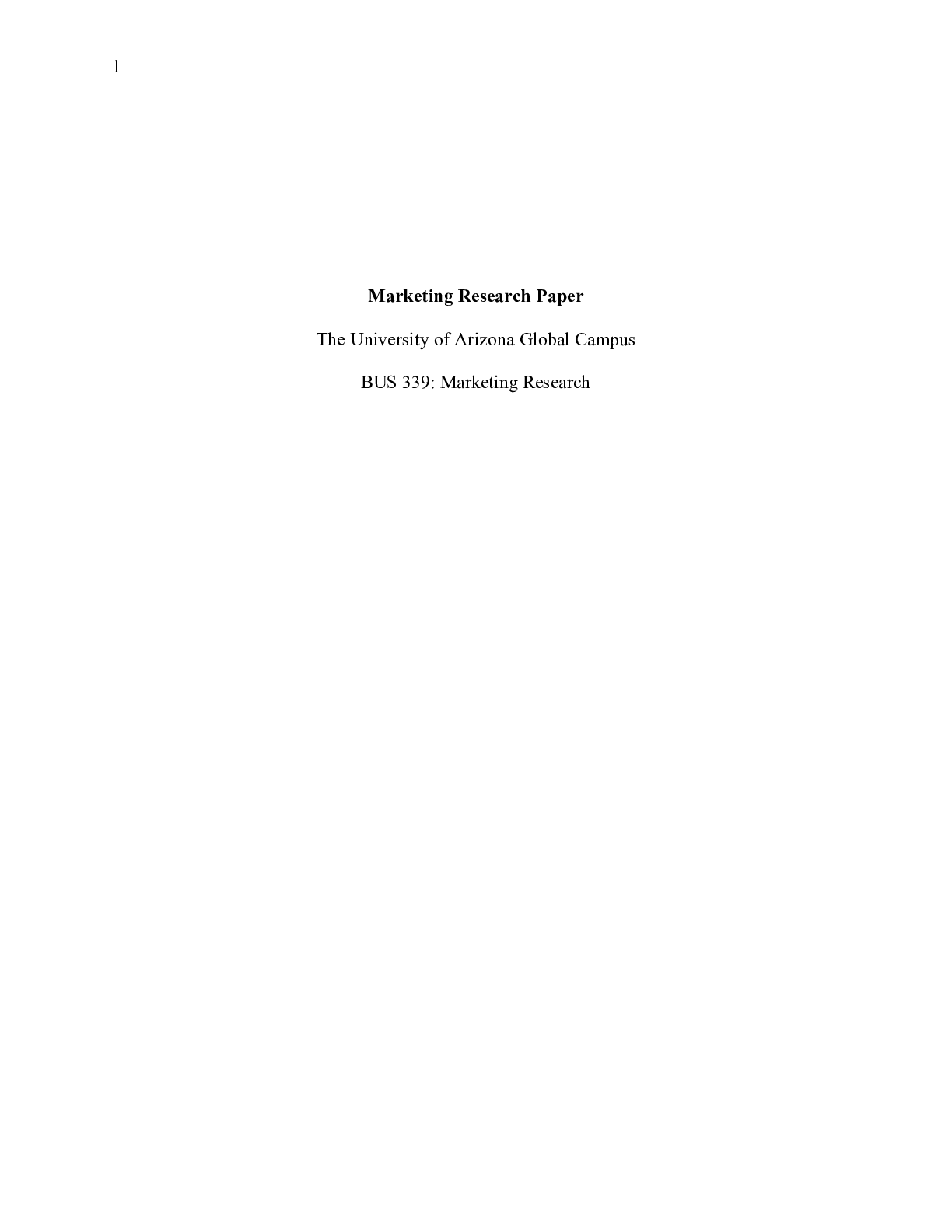 Preview image of BUS 339 Final Paper.docx document